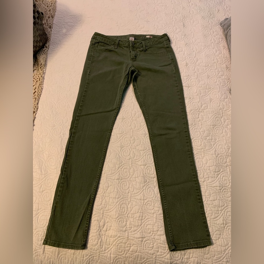Arizona jean co super skinny olive color